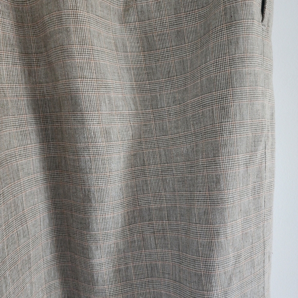 J. J. Farmer Men's Herringbone  Linen Plaid Front Pleated Shorts Size 34 - Picture 7 of 9